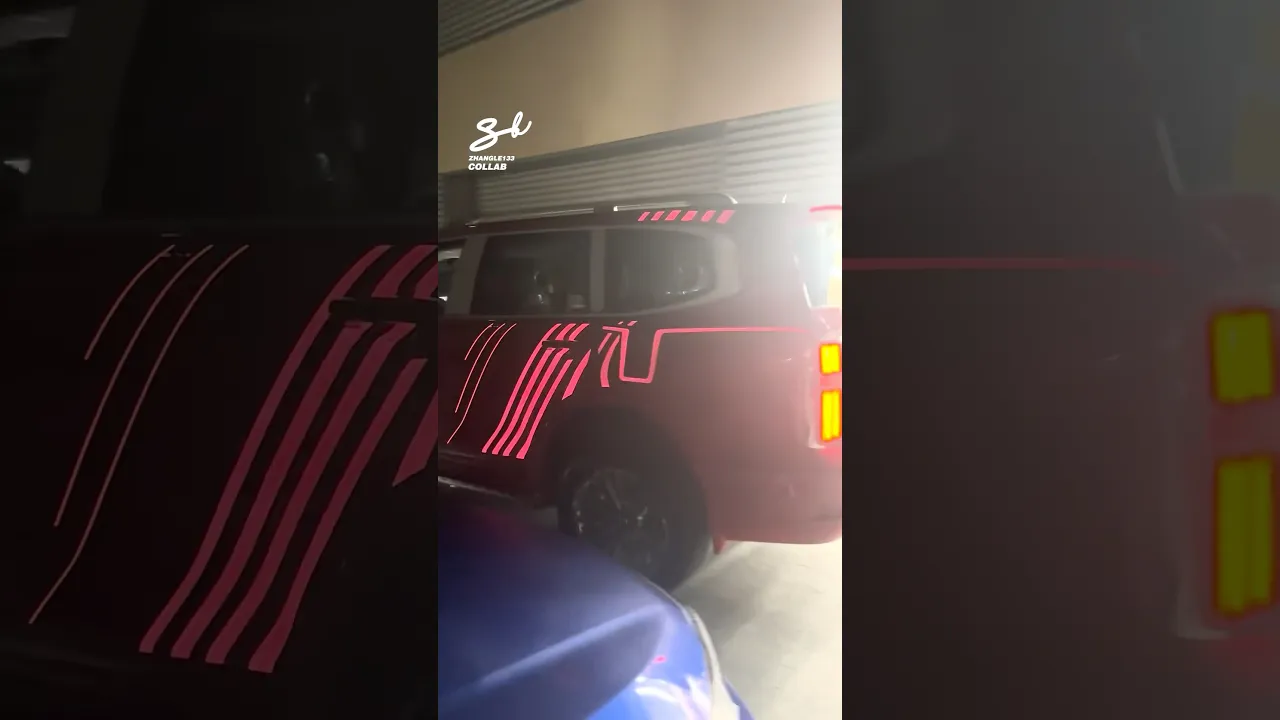 Car Wraps That Glow! 🤯 #cars #glow #vehicles