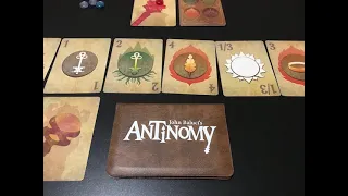 Antinomy with Solo Flare solo expansion. Published by Button Shy Games.