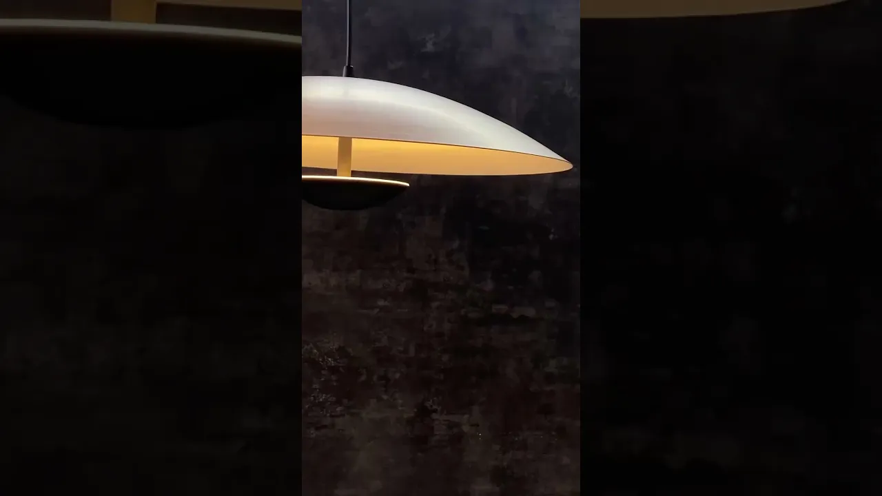 Світильник підвісний PLATE 60см чорний