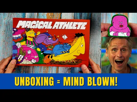 Magical Athlete Board Game Unboxing Mind Blown: ALL CARDS AND CHUNKY MEEPLES 4k Ultra HD!