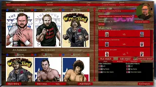 Terry & Dory Funk vs The Hollywood Blondes Filsinger Games Solo Card Dice Wrestling rpg OCW 41
