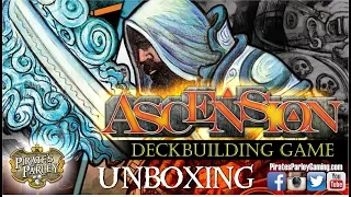 Ascension Deckbuilding Game Unboxing (with pirates)