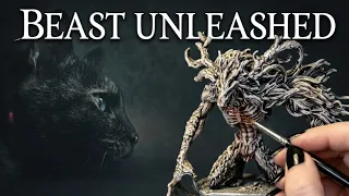 Painting Cleric Beast - Bloodborne with Lotus & Mildy Cat #boardgames #painting #bloodborne