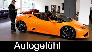 New Lamborghini Huracán Spyder LP 610-4 Premiere REVIEW & comparison Gallardo & Aventador Spyder
