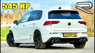 545HP VW GOLF R MK8 // 310KMH REVIEW on AUTOBAHN