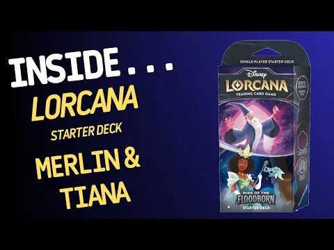 Inside…DISNEY LORCANA Rise of the Floodborn: Amethyst & Steel Starter Deck (4K 60fps)