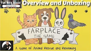 Farplace: The Board Game | Farplace Animal Rescue Charity | Unboxing & Overview | Fun with Boxes