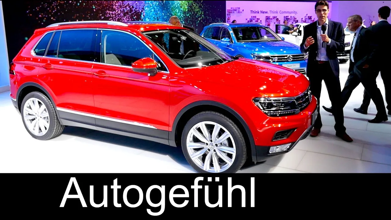 All-new VW Volkswagen Tiguan REVIEW at IAA motor show R-Line GTE & colours 2016 - Autogefühl