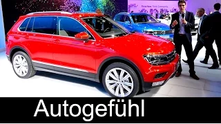 All-new VW Volkswagen Tiguan REVIEW at IAA motor show R-Line GTE & colours 2016 - Autogefühl