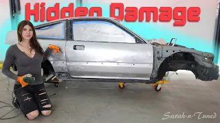 I Stripped it Down to Bare Steel & Found.. // '90 CRX Resto