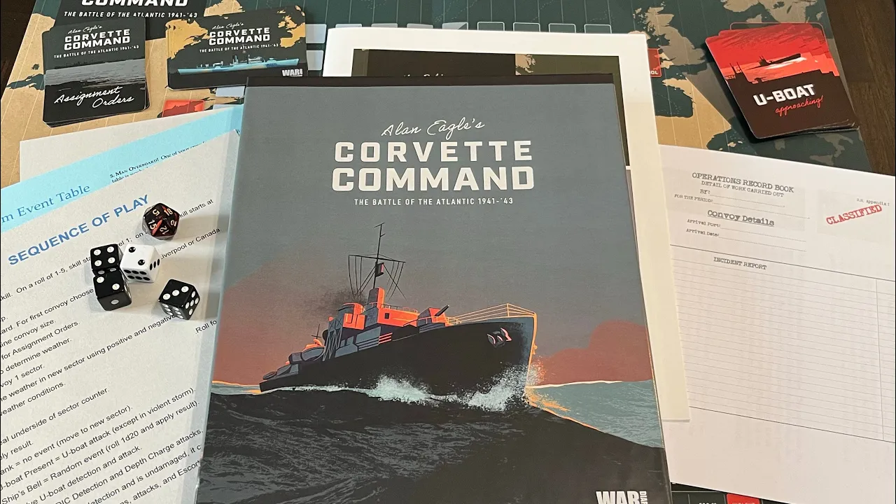 Corvette Command: The Battle of the Atlantic, 1941-43 (War Diary) - Unboxing