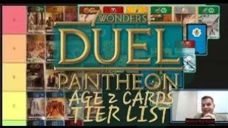 Pantheon Age 2 Card Tier List | 7 Wonders Duel Board Game