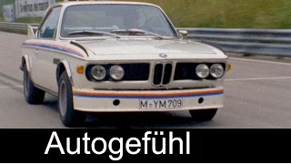 BMW 3.0 CSL Coupé 1973 Racing shots racetrack & alpine run - BMW history- Autogefühl