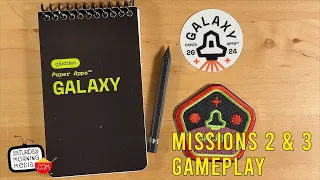 Missions 2 & 3 Live Play | Paper Apps™ GALAXY | gladden design | RPG | Space Exploration Game