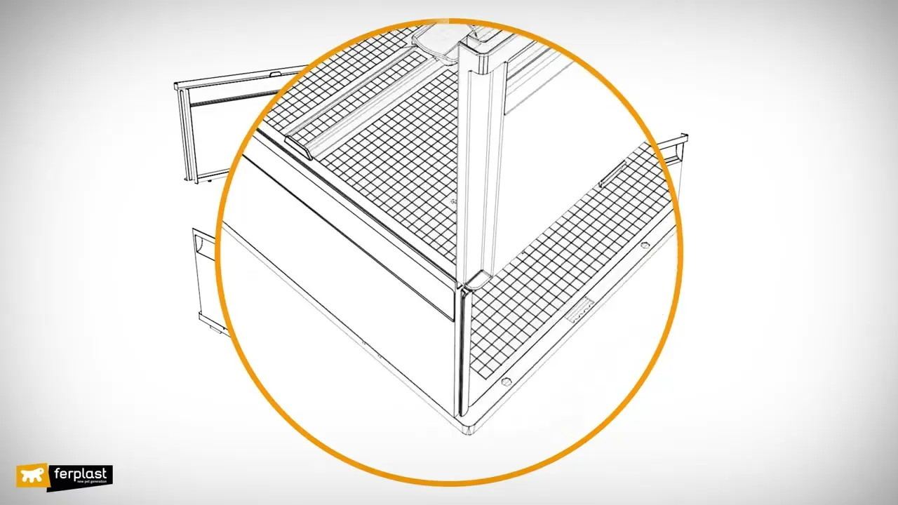 Клітка Ferplast Modular 1 для кроликів та морських свинок 