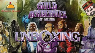 Unboxing Guild Academies of Valeria, a stand alone Valeria board game