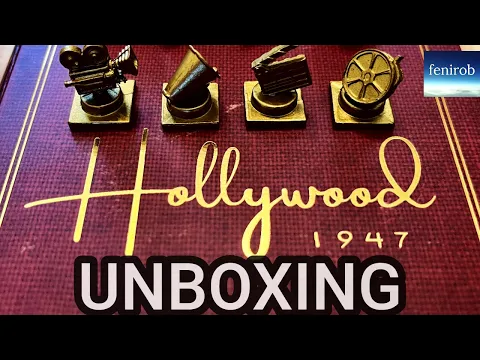 Hollywood 1947 Board Game | Unboxing (No Talking)