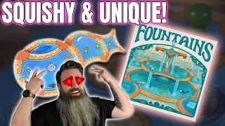 Beautiful Tile Drafting! - Fountains Board Game review