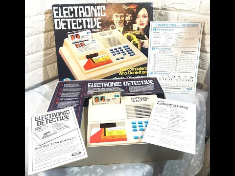 Vintage Electronic Detective Game Ideal Complete Fully Working VGC Complete 1979