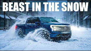 This Is NOT Normal for Charlotte - F150 Lightning In Record Snow!
