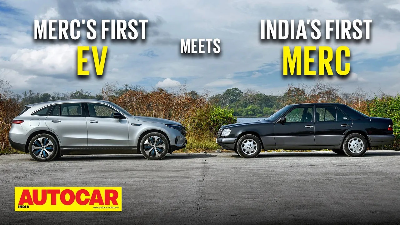 Mercedes-Benz EQC and E-Class (W124) - Merc's first EV meets India's first Merc | Autocar India