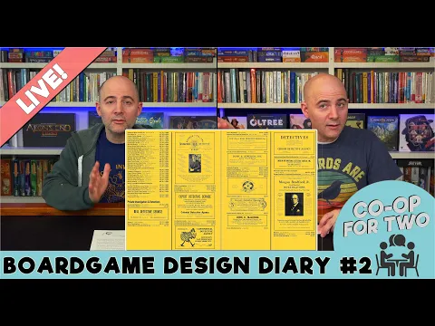 Mystery Boardgame Development Live Design Diary # 2 (High&Low)