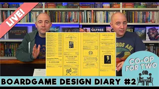 Mystery Boardgame Development Live Design Diary # 2 (High&Low)