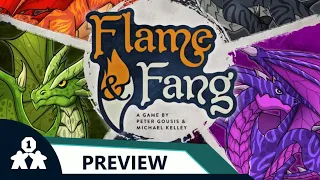 Our first game in action! | Flame & Fang solo preview play | With Mike