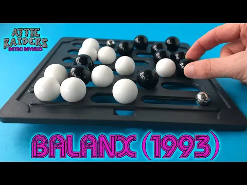 Balanx (1993) by Fun Connection - Abstract Strategy Vintage Board Game Review - Rolling Marbles