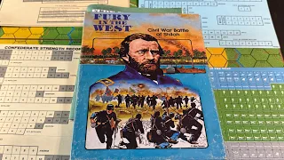 Fury in the West (Avalon Hill) - Cinematic Unbox of Unpunched Classic on Anniversary (April 6, 1862)