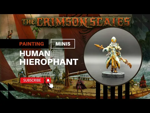 Painting the Human Hierophant miniature Let's dive into the Gloomhaven Crimson Scales adventures!