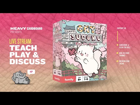 Cat Sudoku - 4p Teaching, Play-through, & Roundtable Discussion by Heavy Cardboard