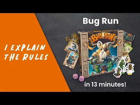 I explain the rules of BUG RUN in less than 13 minutes!