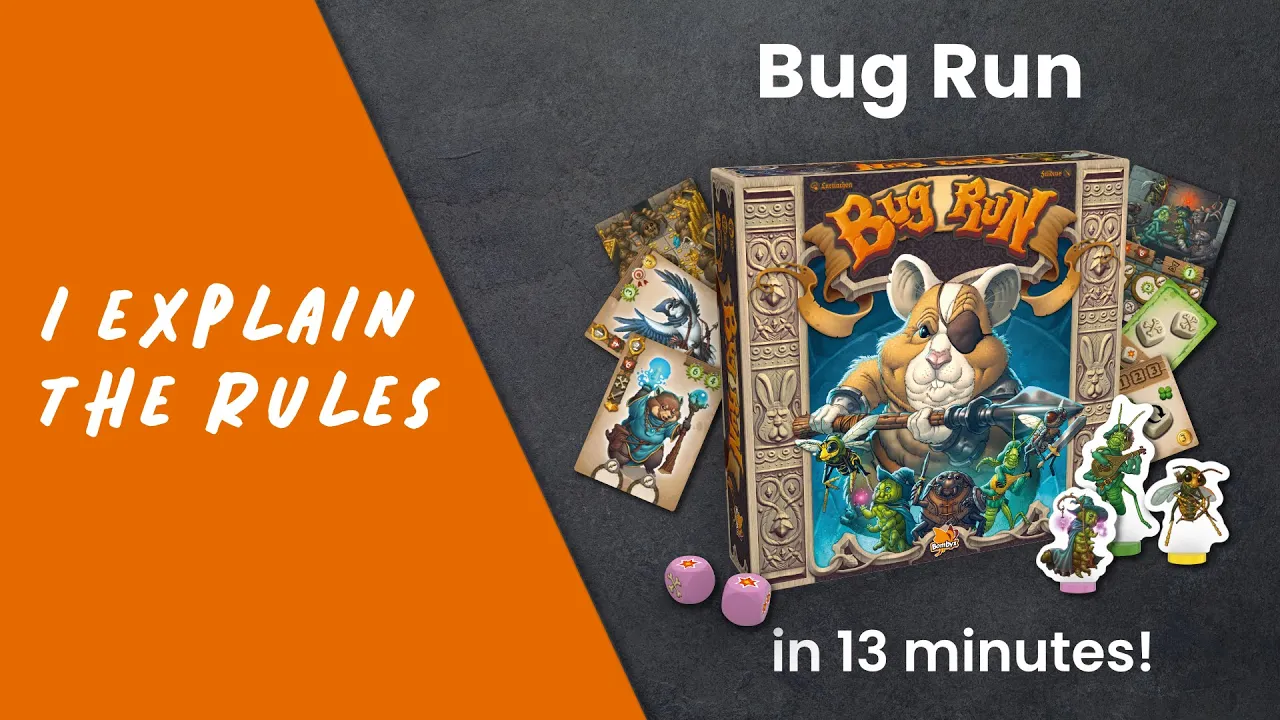 I explain the rules of BUG RUN in less than 13 minutes!