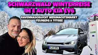 Schwarzwald - Ravennaschlucht - Feldberg Titisee Weihnachtsmarkt im E Auto Kia EV6! Winterreise