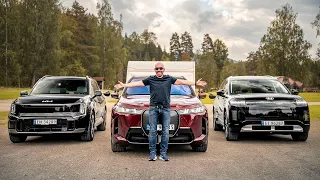 Trippeltest med to tonn på kroken – nye Hyundai Ioniq 9 mot Kia EV9 og BMW iX60