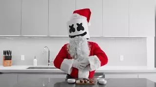 Cooking with Marshmello: How To Make Strawberry Santas (Christmas Edition)