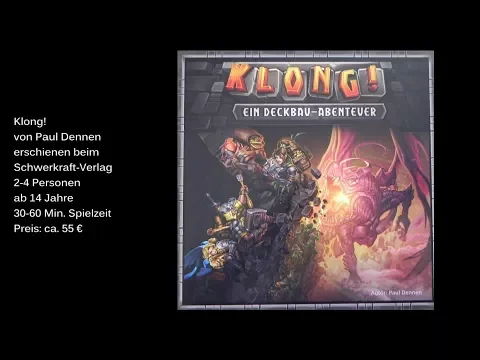 Klong! Ein Deckbau-Abenteuer vom Schwerkraft-Verlag - Review / Test - Die Brettspieltester