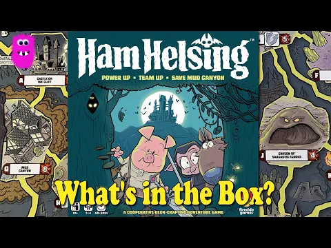 Ham Helsing, What's in the Box? - this is super fun/cute looking game - Unboxing