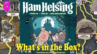 Ham Helsing, What's in the Box? - this is super fun/cute looking game - Unboxing
