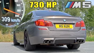 730HP BMW M5 F10 // 100-300KM/H ACCELERATION SOUND & POV