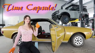 Found 49 Years of Hidden Treasures Inside! // 1974 Toyota Celica Detail