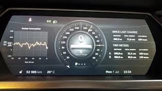 Tesla Model S P85 battery degradation after 53k km/33k mi