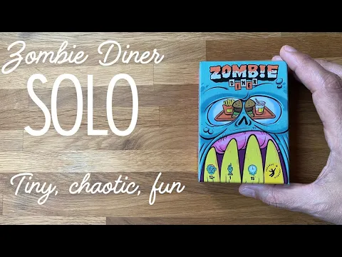 Zombie Diner - Tiny solo cardgame with big colorful chaos.