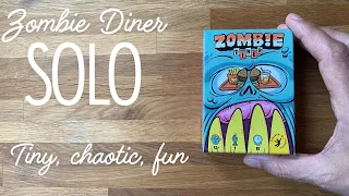 Zombie Diner - Tiny solo cardgame with big colorful chaos.