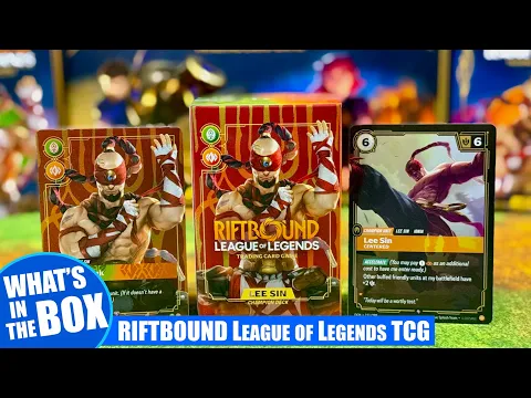RIFTBOUND League of Legends Trading Card Game TCG | LEE SIN CHAMPIONS DECK Unboxing | Riot Games