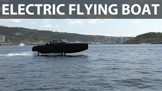 Candela C-8 electric hydrofoil boat with 69 kWh Polestar 2 battery