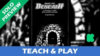 Tutorial & Solo Playthrough PREVIEW of What Lies Beneath - Solo RPG