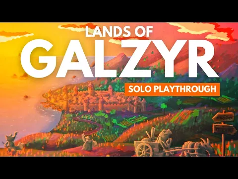 Lands of Galzyr Board Game | Solo Playthrough