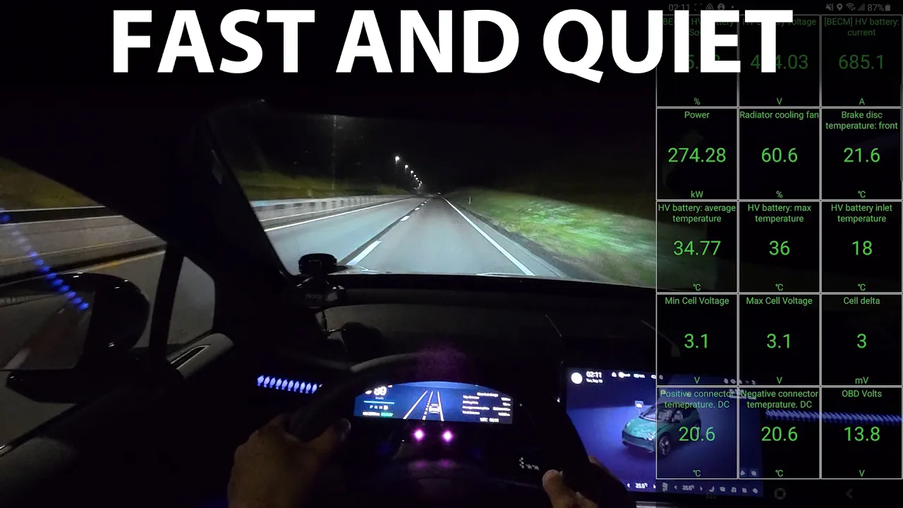 Xeekr X LR RWD acceleration and noise test